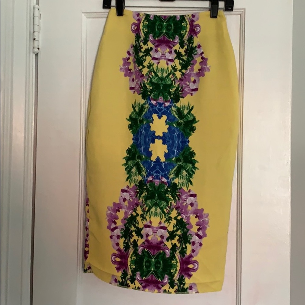 ASOS Floral Print Midi Skirt